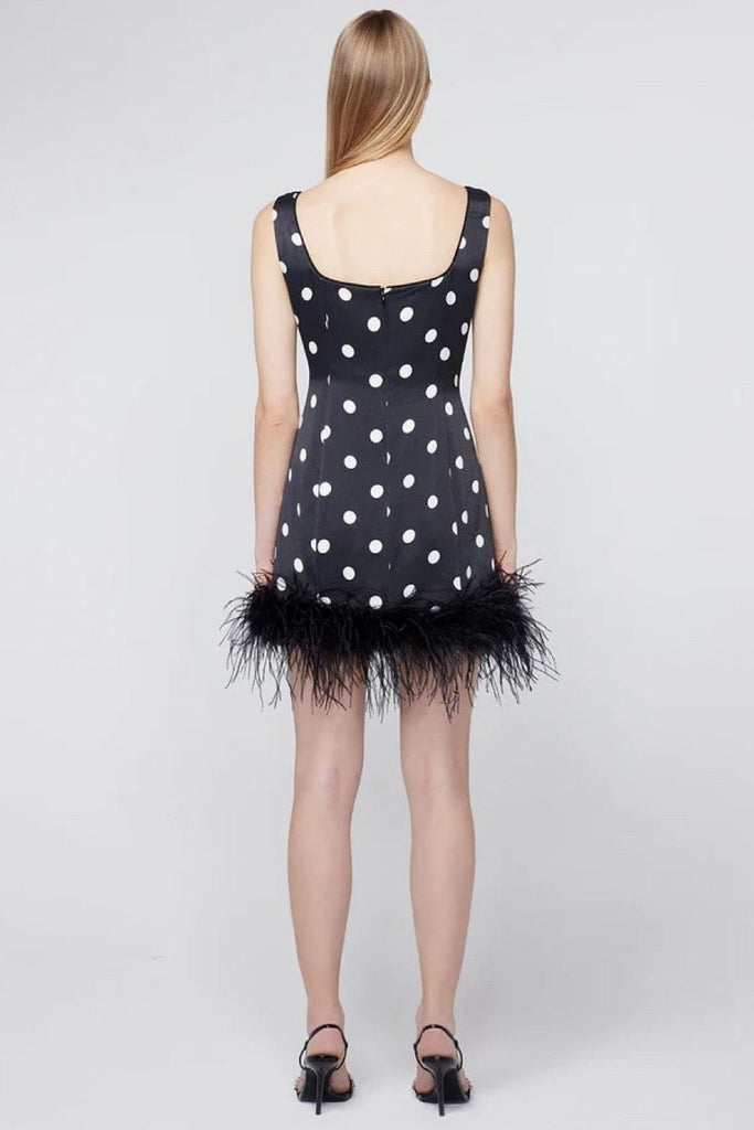 RENT Kitri Edina Black Polka Dot Mini Dress (RRP £180) - Rent Now from One Hit Wonders