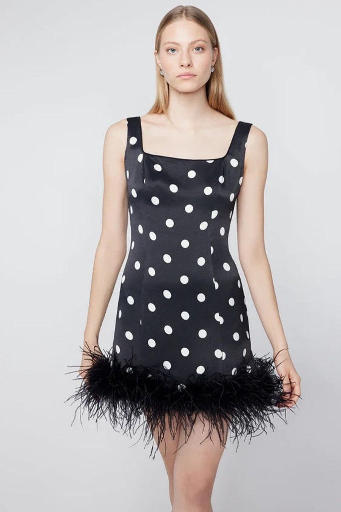 RENT Kitri Edina Black Polka Dot Mini Dress (RRP £180) - Rent Now from One Hit Wonders