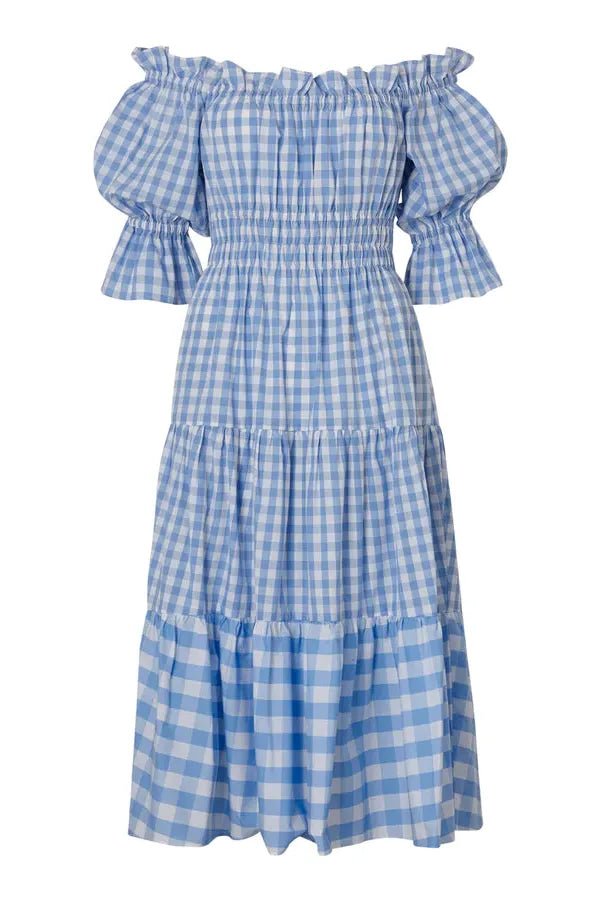RENT Kitri Fonteyn Dress Blue Gingham (RRP £145) - Rent Now from One Hit Wonders