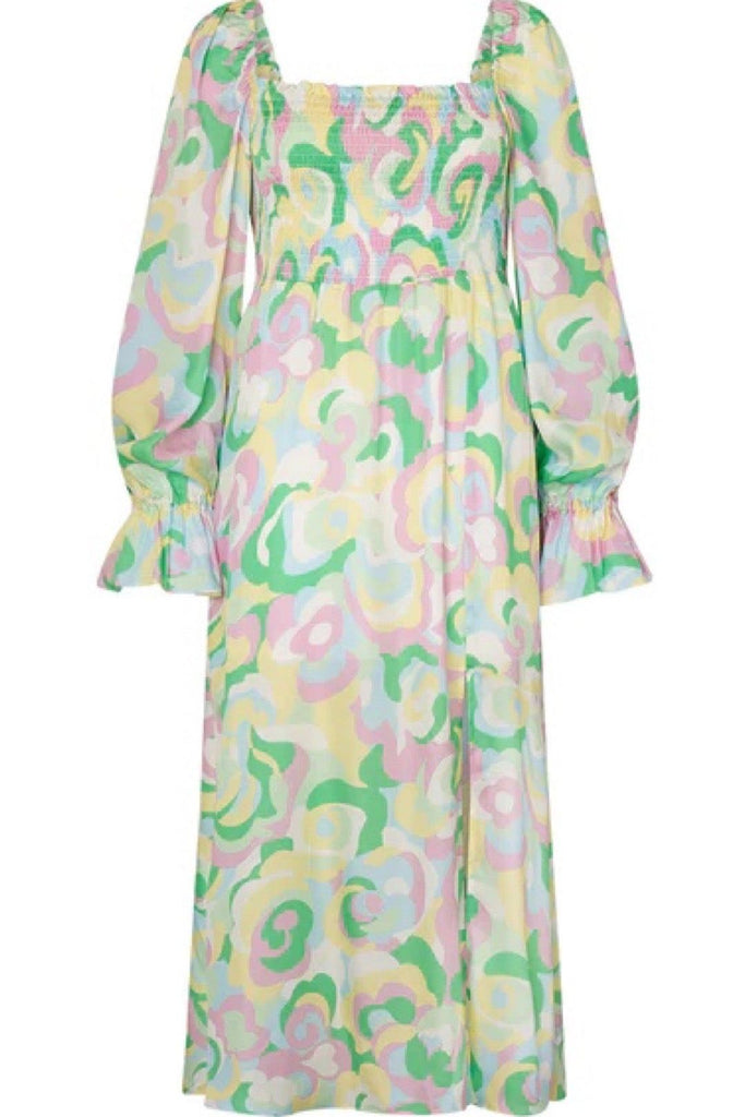 RENT Kitri Jolene Pink Floral Swirl Midi Dress (RRP £165) - Rent Now from One Hit Wonders