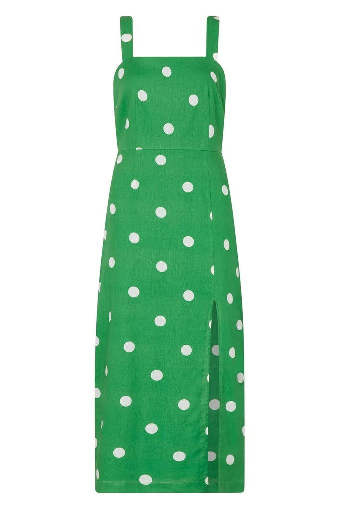 RENT Kitri Mara Green Polka Dot Midi Dress (RRP £150) - Rent Now from One Hit Wonders