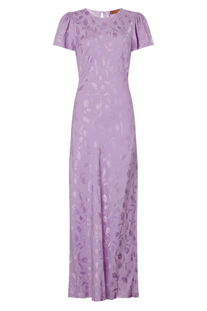 RENT Kitri Marie Lilac Tulip Jacquard Maxi Dress (RRP £195) - Rent Now from One Hit Wonders