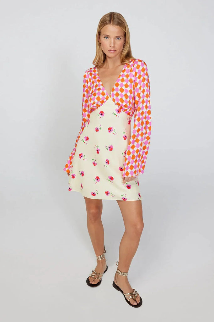 RENT Kitri Rosalie Mixed Print Mini Dress (RRP £155) - Rent Now from One Hit Wonders