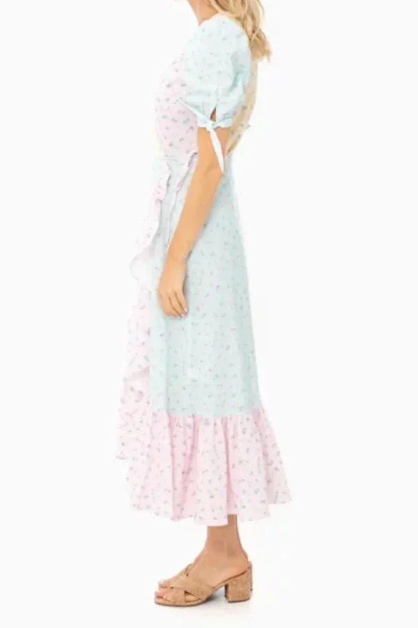 Rent Olivia Rubin Asta Ice Cream Wrap Dress (RRP £350) - Rent Now from One Hit Wonders