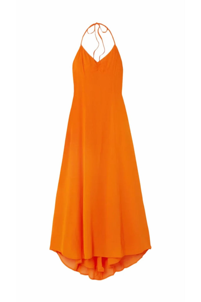 RENT Reformation Tova georgette halterneck maxi dress (RRP £278) - Rent Now from One Hit Wonders
