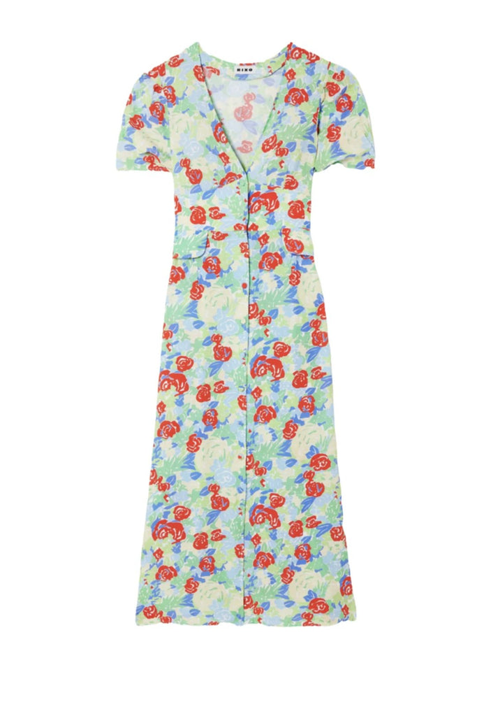 RENT Rixo Jackson Floral Crepe Dress (RRP £275) - Rent Now from One Hit Wonders
