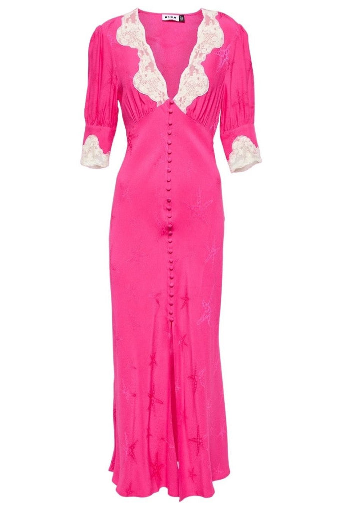 RENT Rixo Pink Lace Trimmed Satin (RRP £292) - Rent Now from One Hit Wonders