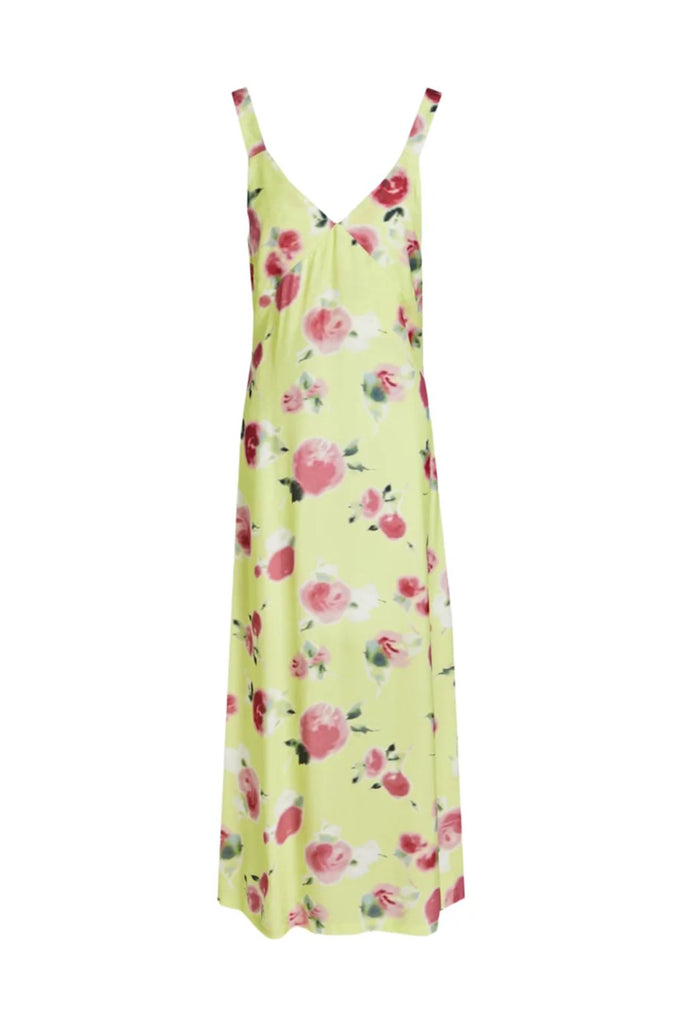 RENT Rotate Birger Christensen Wrap-effect floral-print jacquard midi slip dress (RRP £185) - Rent Now from One Hit Wonders