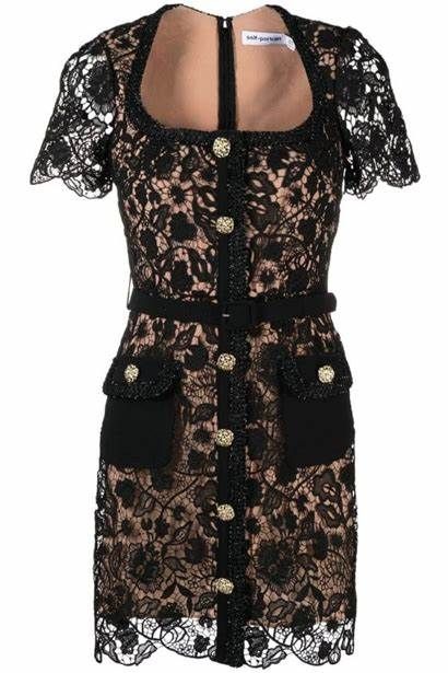 RENT Self Portrait Black Guipure Lace Mini Dress (RRP £360) - Rent Now from One Hit Wonders