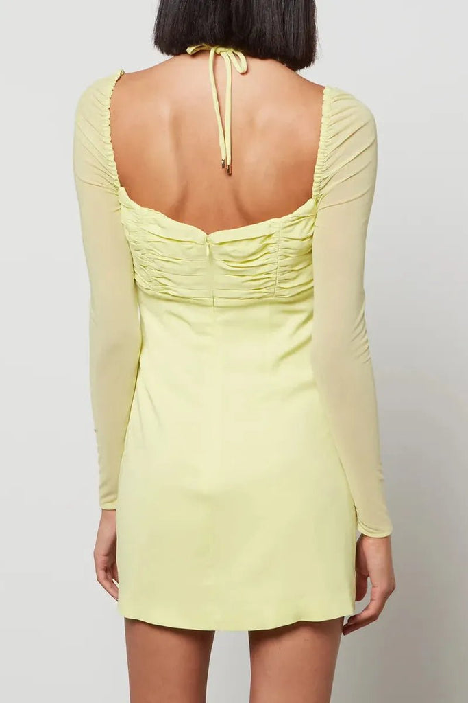 RENT Self Portrait Lime Cutout Mini Dress (RRP £320) - Rent Now from One Hit Wonders