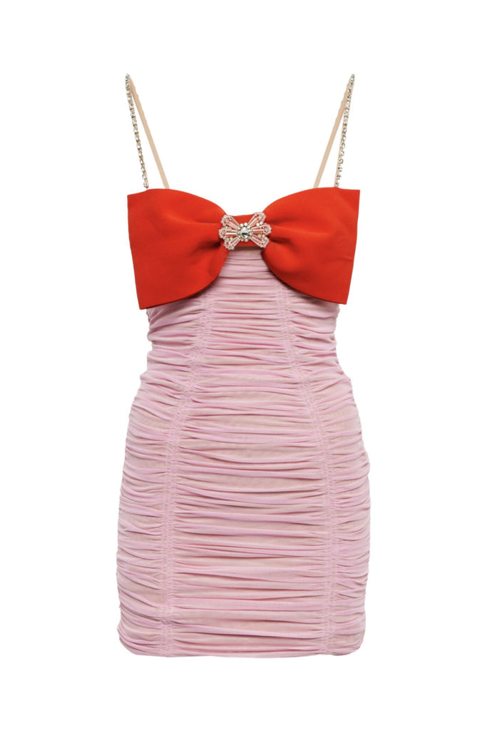 RENT Self Portrait Pink Mesh Mini Dress (RRP £330) - Rent Now from One Hit Wonders