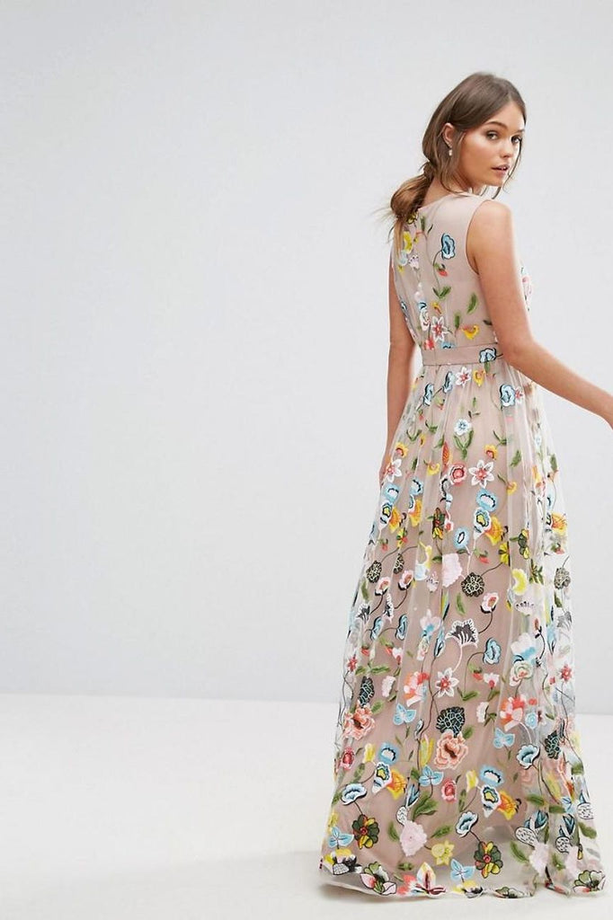 RENT True Decadence Embroidered Floral Maxi (RRP £145) - Rent Now from One Hit Wonders