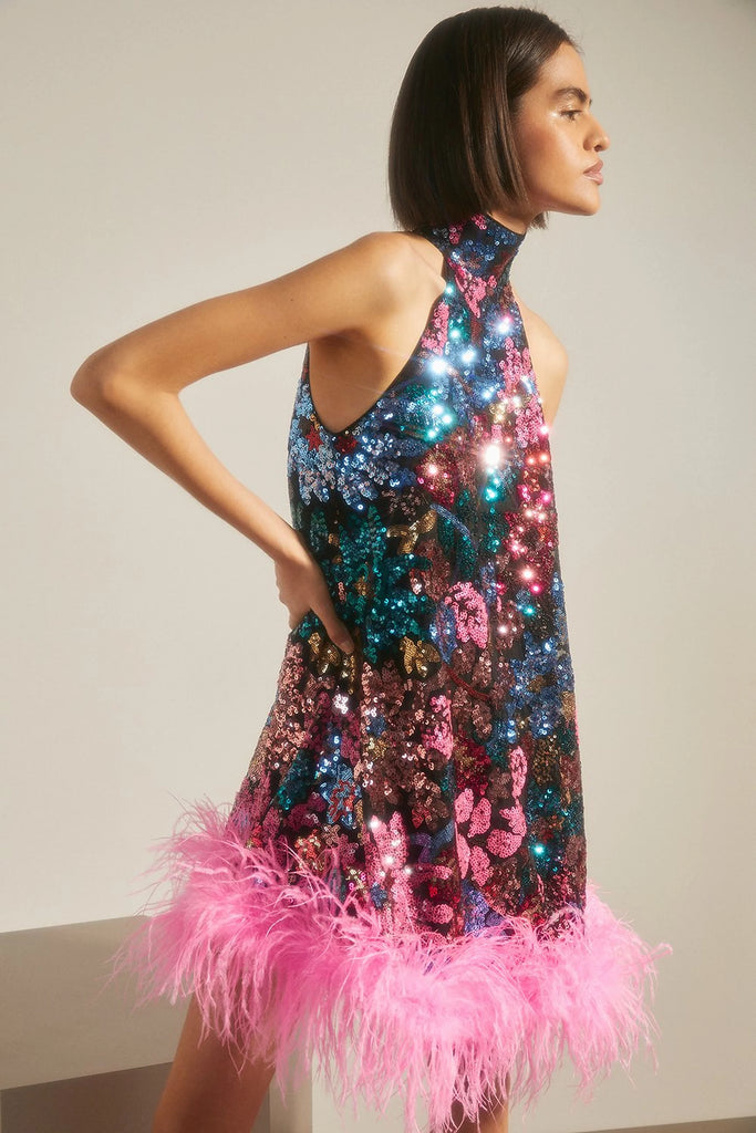 Rent New Year's Eve Dress | Rent Sequin Mini Dress | Rent Feather Mini Dress | Dress Rentals UK | London | One Hit Wonders